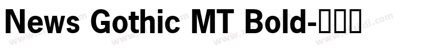 News Gothic MT Bold字体转换
